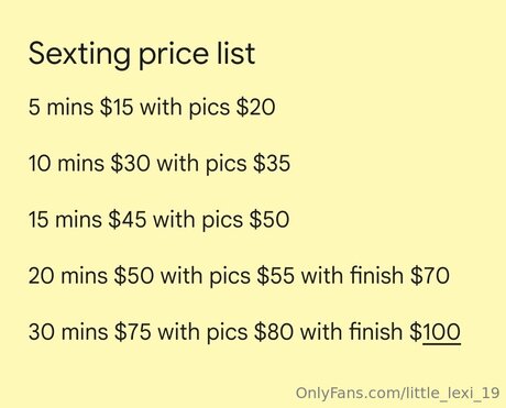 Little Lexi 19 Profile pic