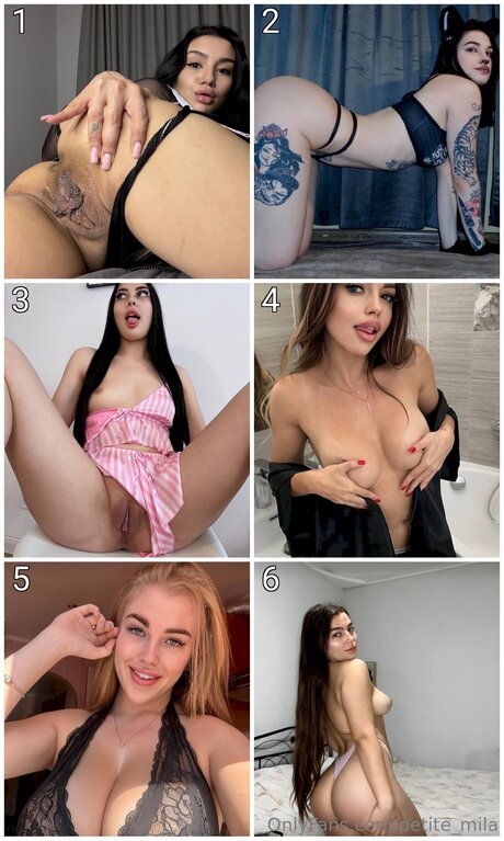 Petite Mila nude model archive