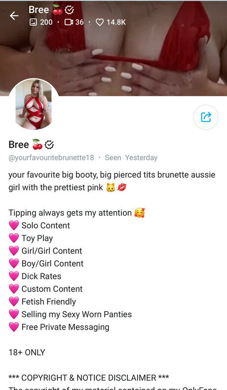 yourfavouritebrunette18 exclusive star photos