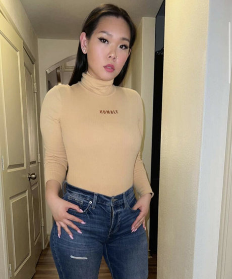 Creamy asian pornographic star image