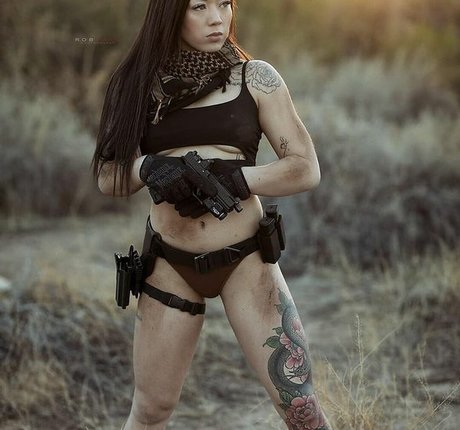 Girls With Guns naked pornstar pictures