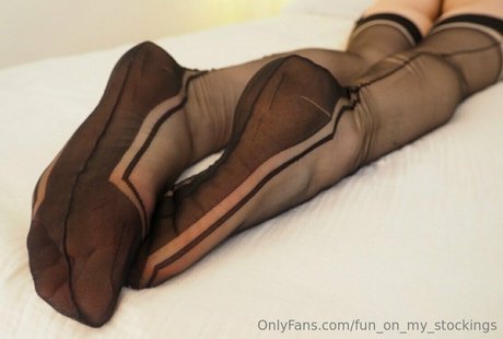 fun on my stockings porn model picture