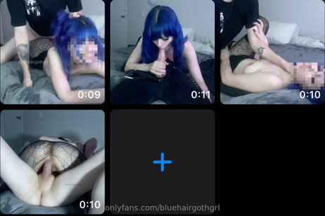 Bluehairgothgrl star nude photo