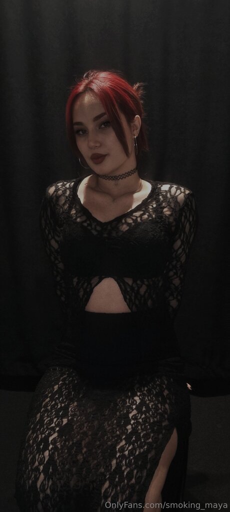 Smoking Maya perfect model photo