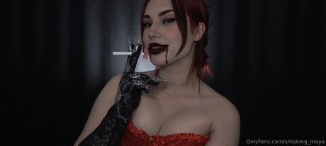 Smoking Maya adult model photos