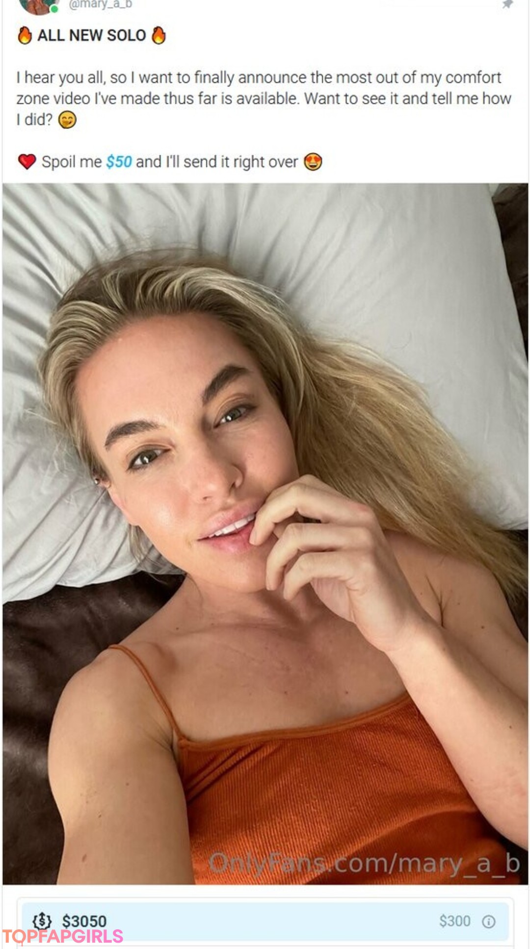 Mary Angela Barron sexy model photo