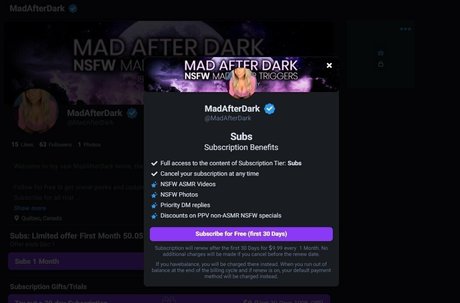 Mad After Dark exclusive pornstar image