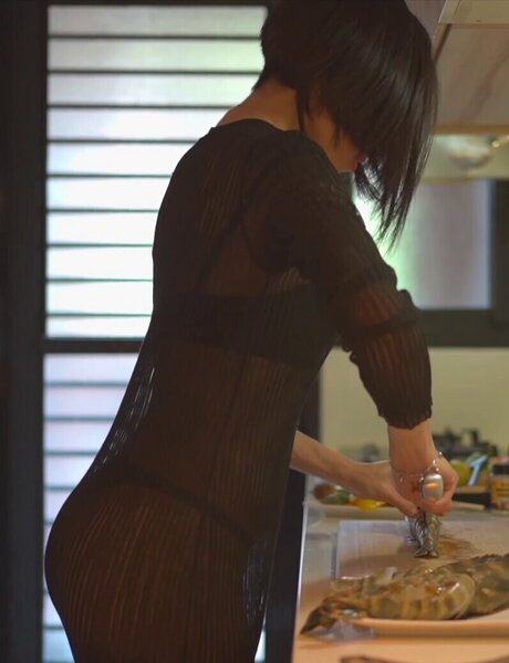 Homemaking hübsche pornographische bild