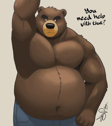 Masked Bear Bottom heiße exklusive galerie